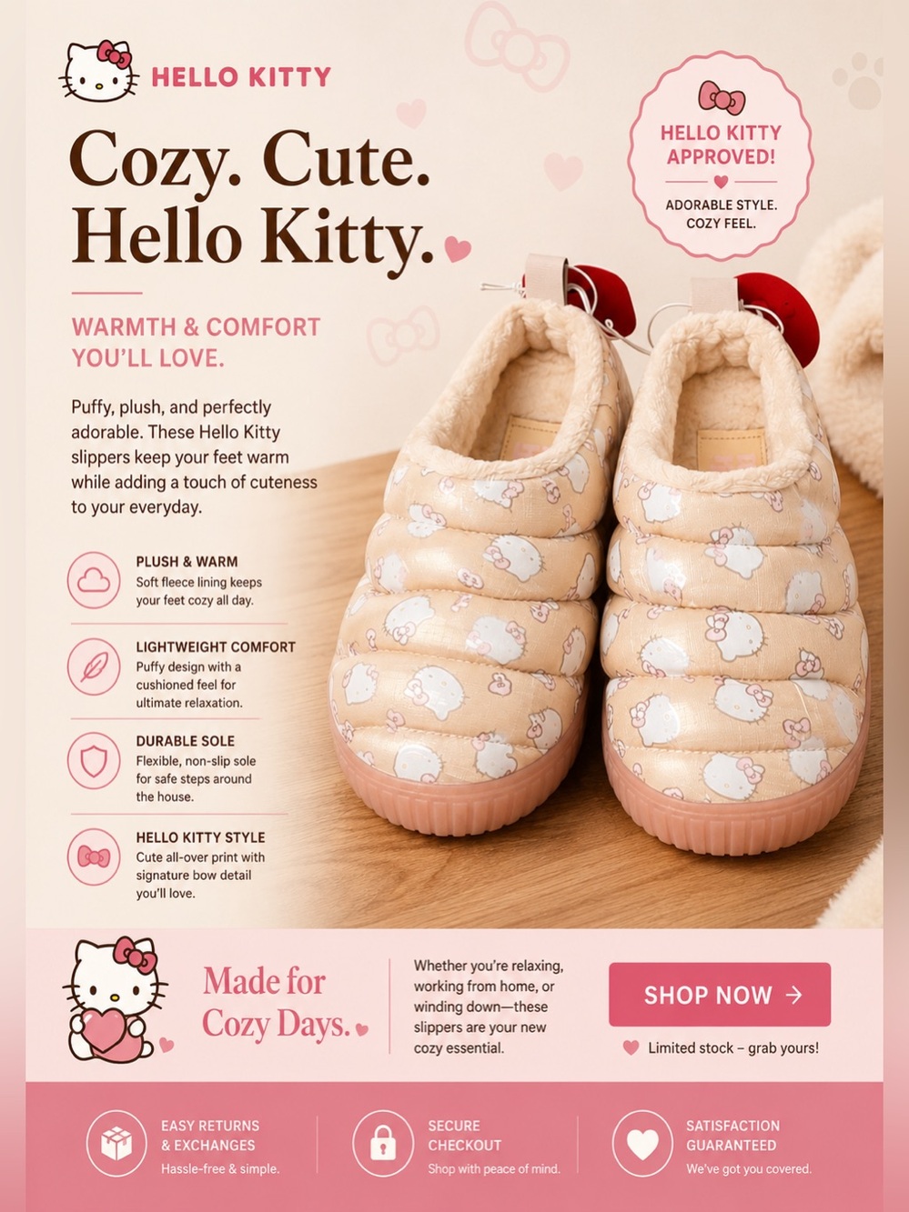 Hello Kitty Slippers - Picture 2 of 2